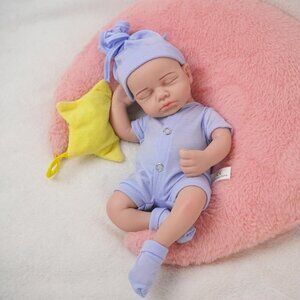 12 Inch Realistic Full Body Silicone Reborn Lifelike Ivory Baby doll Girl